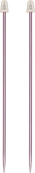 Susan Bates 10-Inch Silvalume Single Point Knitting Needle, 4.5mm, Rose...