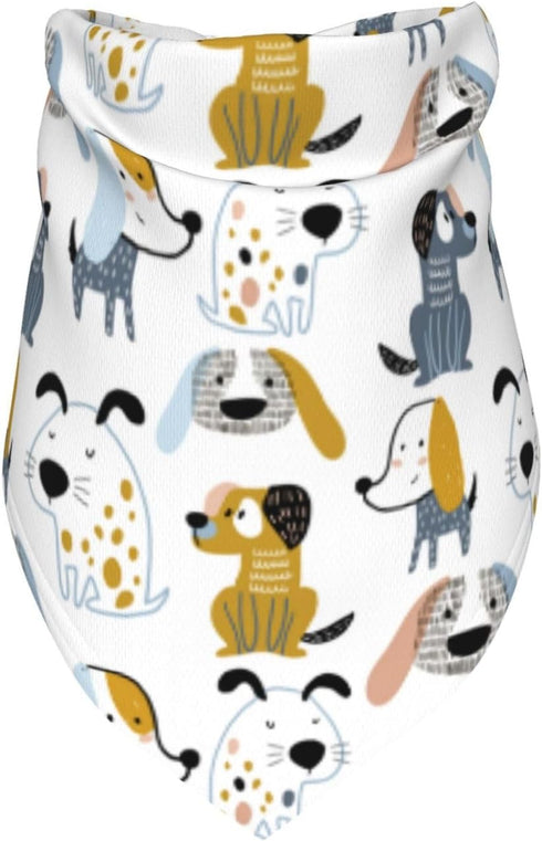 Dog Bibs Softy Kerchief for Dogs Cats,Washable Pet Bandanas for Small Large Puppies,Cute Dog Puppy Adjustable Triangle Neck Scarfs Birthday Gift...