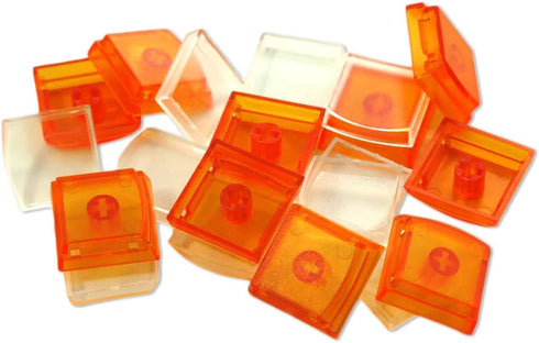 X-keys Keycap Cherry MX Compatible (1x1, Orange, 10 Pack)...