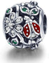 Animals Ladybug Charms for Pandora Bracelets 925 Sterling Silver Flowers Christmas Charm For Bracelets...