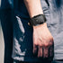 FANMIS Men's Waterproof Rectangle Dial Analog Digital Wrist Watch with Five LED Backlight Color Black...