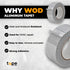 WOD AFTR36 Aluminum Foil Tape - 1 inch x 150 feet. (2.8 mils) Heat Shield Reflective Sealant Tape - Ideal for HVAC, Duct, Pipe, and Metal Insulati...
