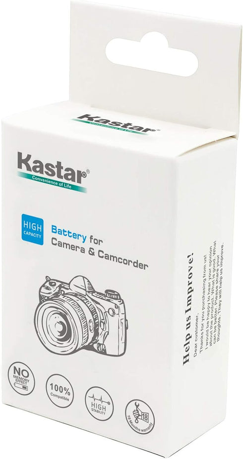 Kastar NB-6L Battery (2-Pack) for Canon PowerShot D10, D20, ELPH 500 HS, S90, S95, S120, SD770, SD980, SD1200, SD1300, SD3500, SD4000, SX170, SX24...