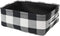 INough Christmas Buffalo Plaid Storage Basket for Kids - Collapsible Toy Box for Baby/Office/Bedroom - Low Gifts Farmhouse Decor...