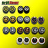 Hot 1/64 Wheels for Diecast Model Car Vehicles (10 Sets in 1 Box), Suitable for Car Culture Collectors, Modified Sets, Replace The Mainline, Real ...