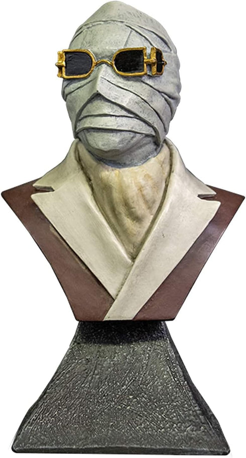 Trick Or Treat Studios 5 inch Invisible Man Universal Monsters Halloween Mini Bust Figurine Decor...