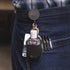 KEY-BAK MID6-Duo Heavy Duty Badge Reel and Keychain That Holds 10 Keys, Belt Clip, Black, Medium (0006-0804)...