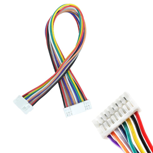 JST GH 1.25mm Connector Kit, 2/3/4/5/6/7/8/10 Pin 80 PCS Male Housing Plug Connectors with 500 PCS Plug Terminal...