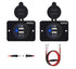 arfour 12V QC3.0 Dual USB Socket Waterproof dustproof Power Charger USB for Cell Phone Tablet Light......