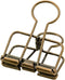 Hollow Out Paper Binder Clip Invoice Bill Clip Office Supplies Pack of 10 (S, Bronze)...