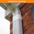Downspout Adapter Gutter Pipe Clip Hidden Bracket 3x4 White Set of 2...