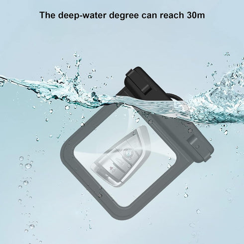 Waterproof Pouch Wallet, 2 Pack Floating Car Key FOB Case with Keychain, IPX8 Small Dry Bags Waterproof Bags for Swimming, Waterproof Pocket Holde...