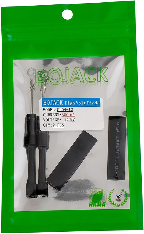 BOJACK CL04-12 Microwave Diodes 0.5A 12KV Compatible for WB27X10597 W10492276 Replaceable Parts 4512,T4512, CL4512 High Voltage Diode (Pack of 2)...