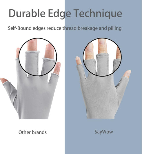 Fingerless Gloves for Women Sun UV Protection for Touchscreen, Gel Manicures, Driving...