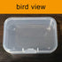 Wotermly 20 Pcs Mini Storage Containers Small Rectangle Plastic Clear Beads Storage Containers Box with Hinged Lid for Storage of Tiny Items (Size...