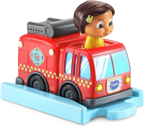 VTech CoCoMelon Go! Go! Smart Wheels Nina’s Fire Truck and Track...