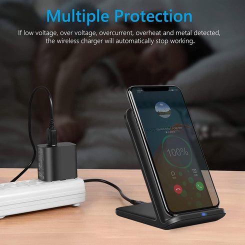 Wireless Charger, 20W Max Fast Charging Stand for Samsung Galaxy S24 S24+ S24 Ultra S23 S22 S21 S20 S10 S9 S8 Note20, Charging Station for Google ...