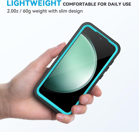 Lanhiem Samsung Galaxy S23 FE Case, IP68 Waterproof Dustproof Case with Built-in Screen Protector, Full Body Heavy Duty Shockproof Protective Phon...