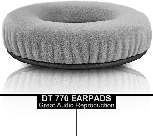 Replacement Ear Pads Compatible with DT770, DT880, DT990, DT 770 PRO, DT 880 PRO, DT 990 PRO Headphones (Silver)...