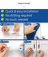 Child Safety Lock for Refrigerator, Cabinet, Drawer, Freezer & Door with 2 Extra Strong Adhesives - White by HavenHause (Pack of 4 White)...