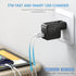 LENCENT International Travel Power Adapter,Mini All-in-One Charger, 2.4A USB, 3.0A Type-C Wall Charger, European Plug Adaptor, Universal Outlet Co...