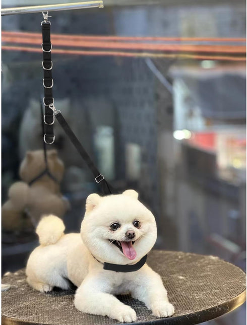 Dog Grooming Loops Dog Grooming Supplies Dog Grooming Belly Straps Pet Dog Groomer Extension Straps for Pet Dog Grooming Table Grooming Arm (Black...