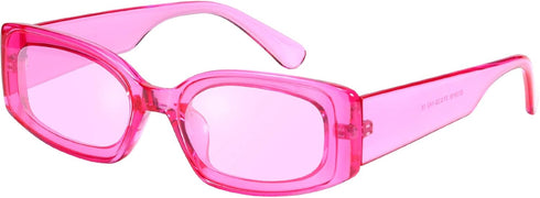 FEISEDY Retro Rectangle Sunglasses Women Men Vintage 90s Small Glasses Thick Narrow Fashion Y2K Plastic Glasses B2462...