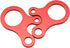 20PCS Red Snail Shaped Three Hole Multi Purpose Rope Buckle Windproof Buckle Anti Slip Tightening Bundling Buckle Canopy Rope Buckle Adjustment Pi...