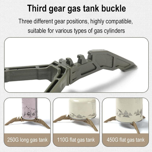 Fuel Can Stabilizer for Camping Stoves, Stand Canister Tripod Foldable Cartridge Canister Tripod Bracket Mini Foldable Outdoor Camping Hiking Cook...