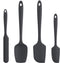 U-Taste Silicone Spatula Set with 600 Degrees Fahrenheit Heat Resistant (Black)...