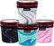4 Pack Pint Size Ice Cream Sleeves Cozy Neoprene Cover with Spoon Holder (Marble)...