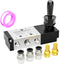 TAILONZ PNEUMATIC 1/4"NPT 5 Way 3 Position Air Hand Lever Operated Valve Pneumatic Solenoid Valve Manual Control Push-Pull 4H230-08C...