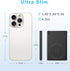 Auskang Portable Charger with Built in Lightning Cable 5000 mAh Magnetic Non- Wireless Small Slim Power Bank for iPhone 14 13 12 11 X 8 7 6 5 SE S...