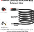 Anderson-to-8mm Extension Cable 10FT/3m 14AWG Wire 8mm DC Power Plug Adapter for Solar Panel RV Goal Zero Yeti Jackery, Compatible with Anderson P...