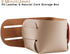 HOMIEAZICOZI 2-Pack Cork Leather Makeup Brush Holder Organizer - Desk Accessories Storage - Pencil Pen Holder - Stylish Addition to Home Decor (Ap...