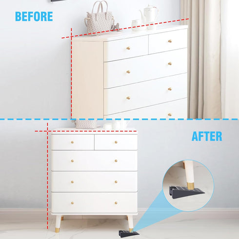 Door Stopper,4 Pack Flexible Rubber Door Stops Wedge Holder,DIY Furniture Levelers for Doors, Tables of Home Improvement?Office?School?Factory etc...