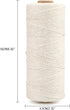 G2PLUS White String,1MM White Cotton String,656Feet Cooking Twine String,Bakers Twine for Cooking,Food Safe Cotton Kitchen String Butchers Twine f...