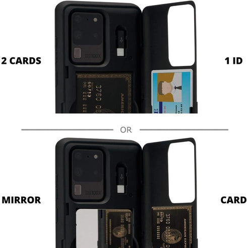 TORU CX PRO Case for Galaxy S20 Ultra, with Card Holder | Slim Protective Cover with Hidden Credit Cards Wallet Flip Slot Compartment Kickstand | ...