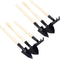 6 Pcs Garden Tools Mini Gardening Kit Plant Potted Flower Gadget Wooden Handles for Transplanting Seedlings, Cultivating and Weeding Flowers and V...