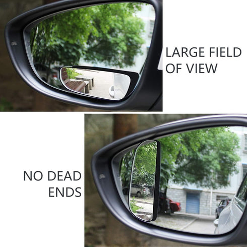 Blind Spot Mirror, Rectangle Adjustable Car Auxiliary Universal Wide Angle Mirror for Universal Cars (Adhesive, 2pcs)...