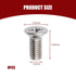4 PCS Car Brake Disc Rotor Fixing Screws, Stainless Steel High Temperature Resistant Cross-Slotted Screws, Replacement OEM Number 93600-06014-0H A...