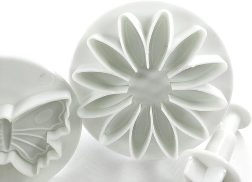 Daycount 33 Pcs Fondant Tools, Fondant Cake Mould, Ejector Stamp Modeling Cookie Plunger Cutter Sugarcraft Flower Leaf Butterfly Heart Shape Decor...