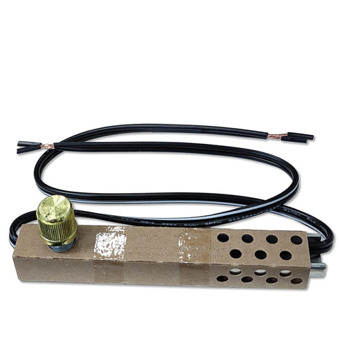 Zing Ear ZE-02 Rotary Dimmer Switch for Floor Lamps Halogen Incandescent LED Lights Bulbs 120VAC 240VAC 500W MAX Part Replacement Kits Repair Tool...