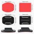 Universal Action Camera Accessory Mount Kit, Curved & Flat Adhesive Sticky Mount, Quick Release Buckle Mount, J-Hook Buckle Mount, 3-Way Pivot Arm...