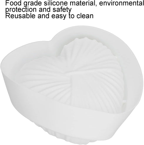 Heart Silicone Mold, Heart Cake Mold Baking Utensils for Kitchens for Women Men...