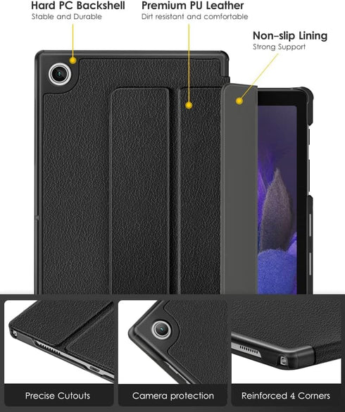 DTTO Case for Samsung Galaxy Tab A8 10.5 inch 2022, Premium PU Leather Tri-Fold Stand Cover with Hard Shell for Galaxy Tab A8 [Auto Wake/Sleep, Ul...