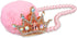 Car Mirror Hanging Accessories, Mini-Factory Rearview Mirror Hanging Bling Decoration Fluffy Luxury Diamond Crown with Pearl Chain - Pink...
