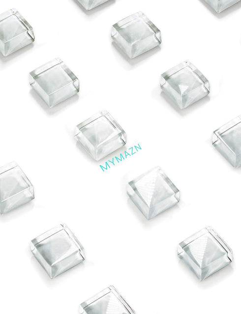Mymazn Fridge Magnets Refrigerator Magnets for Fridge Cute Glass Magnets Decorative Kitchen Office (White)...
