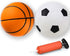 Toddler & Little Kids Basketball, 5" Mini Basketball w/Pump, Small Inflatable Balls for Boys and Toddler, Indoor Outdoor Basketball Set, Safe PVC ...