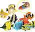 RCOMG 24PCS Tropical Fish Toys, Plastic Sea Creatures Figurines Set, Educational Learning Ocean Animal Figures, Party Favor Miniature Toys Gifts f...